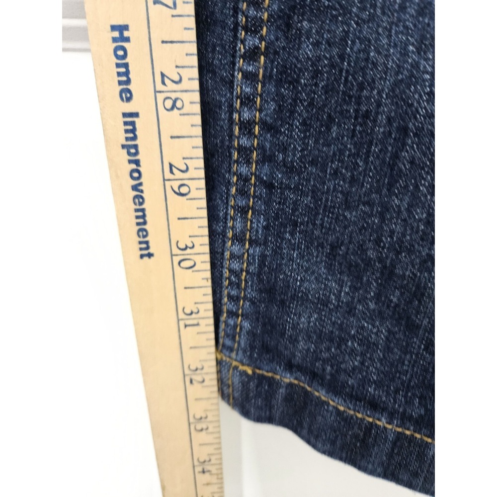Rocawear Jeans‎ Women 16 Blue Hannah Skinny Leg Studded Dark Wash Embroidered - Picture 9 of 11